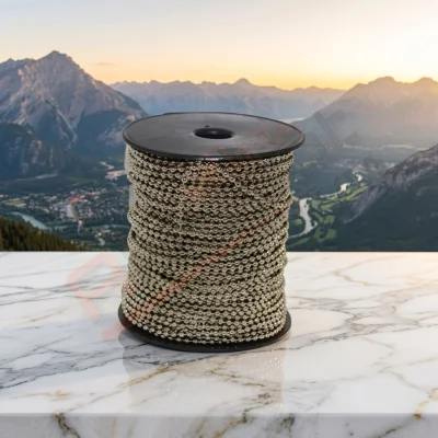 Cam Balkon Boncuklu İp Metal (500 Metre)