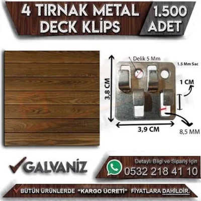 Metal Deck Klips (1.500 Adet)