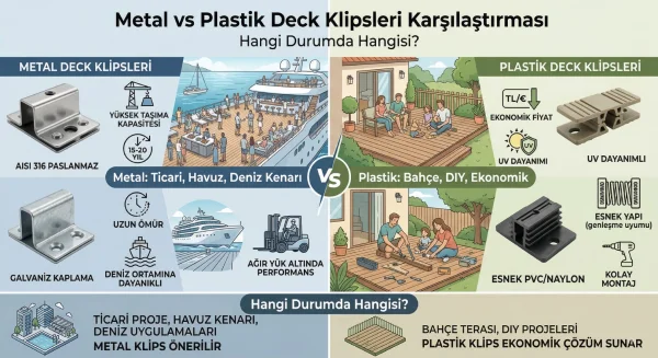 Metal vs Plastik Deck Klipsleri Karşılaştırması