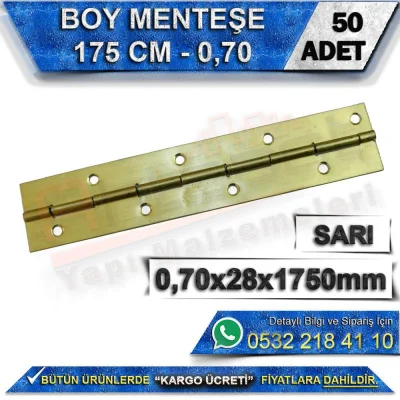 175 Cm Length Hinge 0.70 Yellow (50 Pieces)