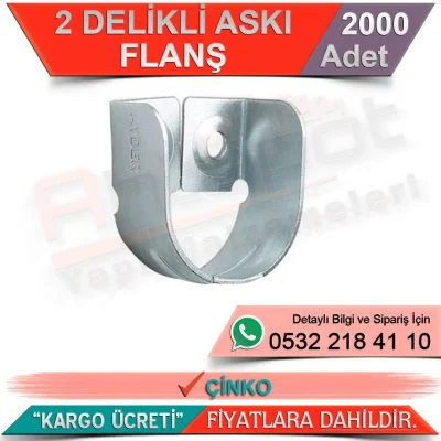 2 Delikli Askı Flanş Çinko (2000 Adet)