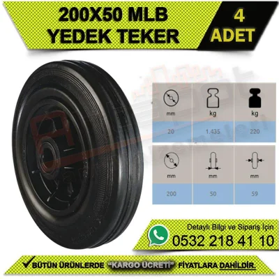 200X50 MLB Burçlu Yedek Tekerlek (4 ADET)