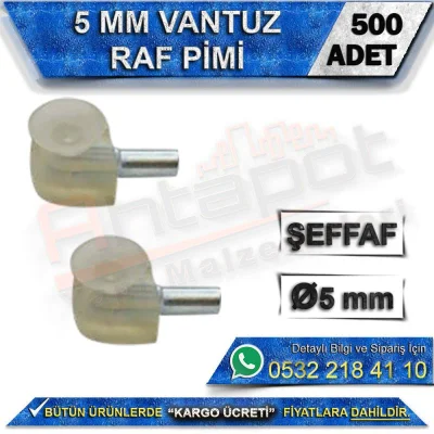5 Mm Vantuz Raf Pimi (500 Adet)