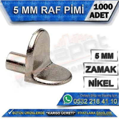 5 Mm Zamak Raf Pimi (1000 Adet)