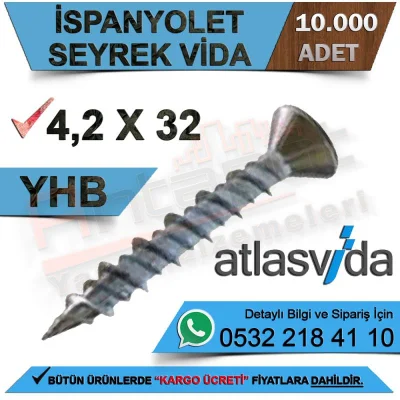 أطلس إسبانيوليت برغي نادر YHB 4,2X32 (10,000 قطعة)