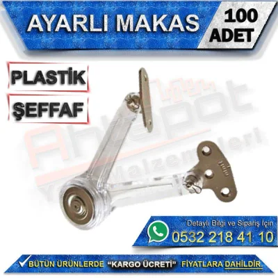 Adjustable Plastic Scissors (100 Pieces)