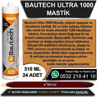 Bautech Ultra 1000 Sealant 310 ML White (24 Pcs)