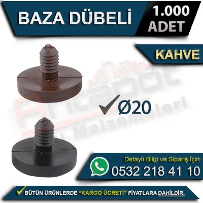 Base Dowel Ø20 Brown (1000 Pieces)