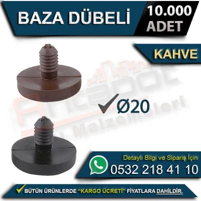 وتد قاعدة Ø20 بني (10000 قطعة)