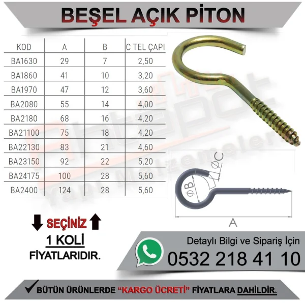 Fiveel Open Snake 23x150 (1,200 Pieces) - Hardware Varieties Fiveel Open Snake 23x150 (1,200 Pieces) | Hardware Varieties
