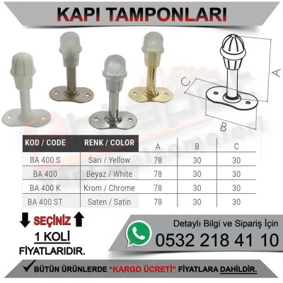 Beşel Kapı Tamponu Sarı (500 Adet)