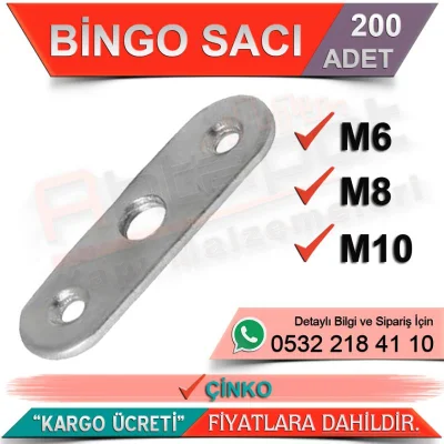 Bingo Sacı M10 Çinko (200 Adet)