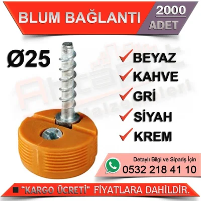 Find Connection Ø 25 Plastic Gray (2000 Pieces)