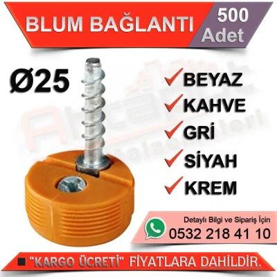 Find Connection Ø 25 Plastic Coffee (500 Pieces)