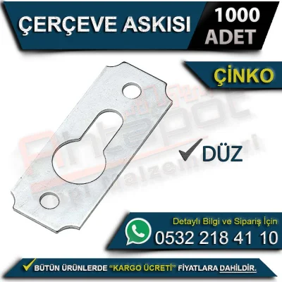 Çerçeve Askısı Düz Çinko (1000 Adet)