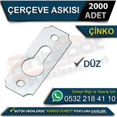 Çerçeve Askısı Düz Çinko (2000 Adet)