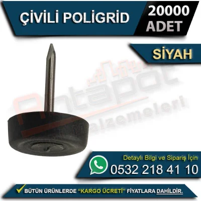 Studded Polygrid Black (20000 Pieces)