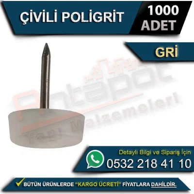 Studded Polygrit Gray (1000 Pieces)