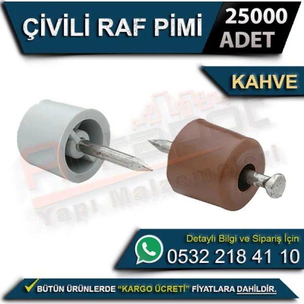 Spiked Shelf Pin Brown (25000 Pieces) - Shelf Pin Types Spiked Shelf Pin Brown (25000 Pieces) | Shelf Pin Types