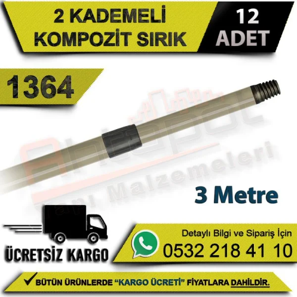 Dekor 1364 2 Kademeli Kompozit Sırık 3 Mt (12 Adet) - Uzatma Sırıkları Dekor 1364 2 Kademeli Kompozit Sırık 3 Mt (12 Adet) | Uzatma Sırıkları