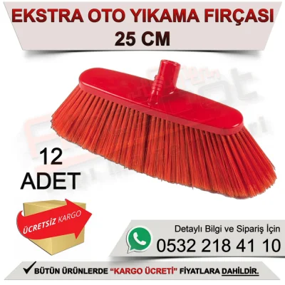 Dekor 6221 Extra Car Wash Brush 9.8”/25 cm (12 Pieces)