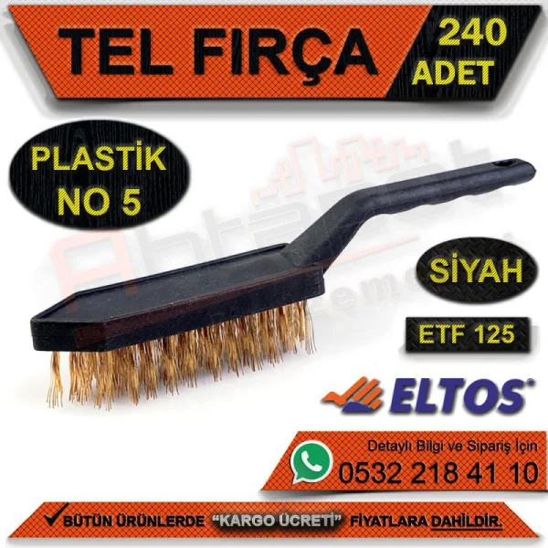 Edoni Etf125 Wire Brush Plastic Black No:5 (240 Pieces) - Garden Brush Edoni Etf125 Wire Brush Plastic Black No:5 (240 Pieces) | Garden Brushes