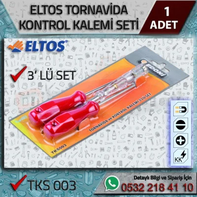 Edoni Tks003 3’lü Tornavida Seti