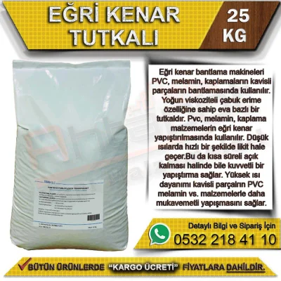 Eğri Kenar Tutkalı 25 Kg