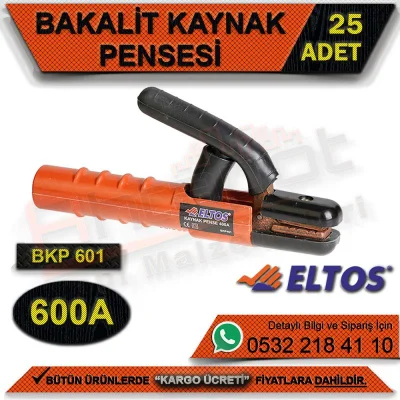 Eltos Bkp601 Bakelite Welding Pliers 600 A (25 Pieces)