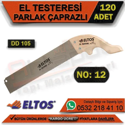 Eltos Dd105 منشار يدوي مصقول صليب رقم: 12 (120 قطعة)