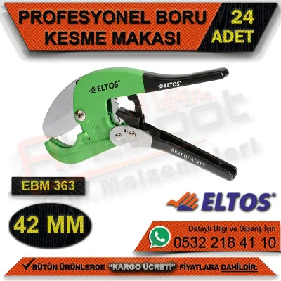 مقص أنابيب احترافي من Eltos Ebm365 بقطر 42 ملم (24 قطعة)