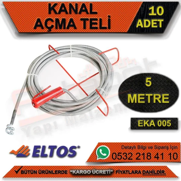 Eltos Eka005 Kanal Açma 5 Mt (10 Adet) Eltos Eka005 Kanal Açma 5 Mt (10 Adet)