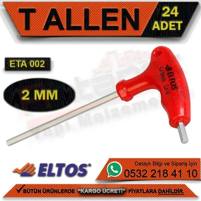 التوس Eta002 T ألين 2 مم (720 قطعة)
