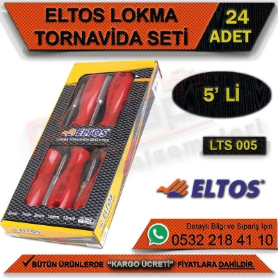 التوس Lts005 طقم مفكات 5 قطع. (24 قطعة)