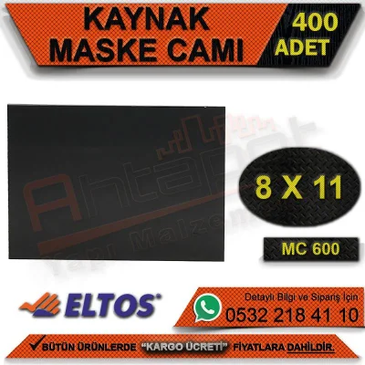 قناع زجاجي إلتوس ماك 600، 8x11 سم (400 قطعة)