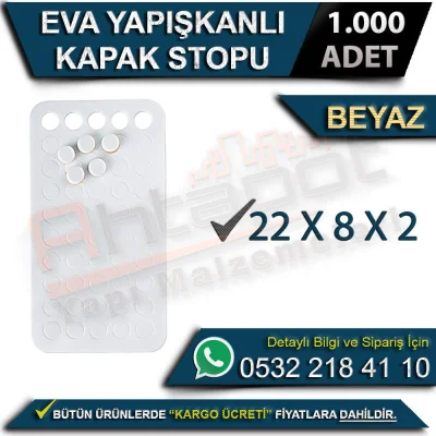 Eva Adhesive Cover Stop 22x8x2 (1000 Pieces)