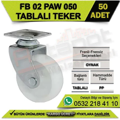 FB 02 PAW 050 TABLALI TEKER (50 ADET)