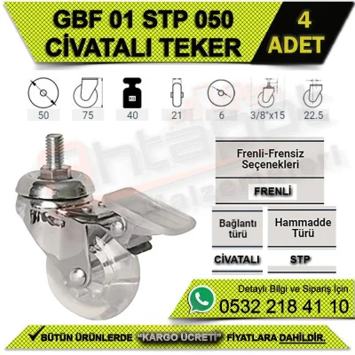 GBF 01 STP 050 CİVATALI TEKER (4 ADET)