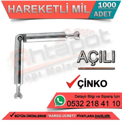 Movable Shaft Angle Zinc (1000 Pieces)