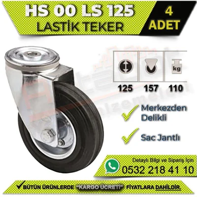 HS 00 LS 125 Sac Jantlı Lastik Teker (4 ADET)