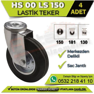 HS 00 LS 150 Sac Jantlı Lastik Teker (4 ADET)