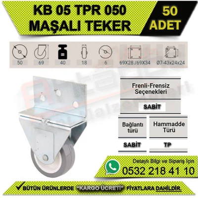 عجلة المساحة الثابتة KB 05 TPR 050 (50 قطعة)