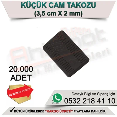 Küçük Cam Takozu 3,5cm X 2mm (20000 Adet)