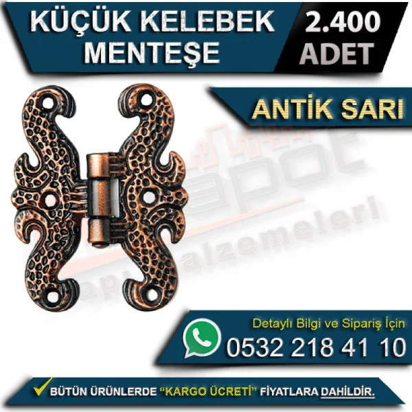Small Butterfly Hinge Antique Yellow (2400 Pieces) - Hinges Small Butterfly Hinge Antique Yellow (2400 Pieces) | Hinges