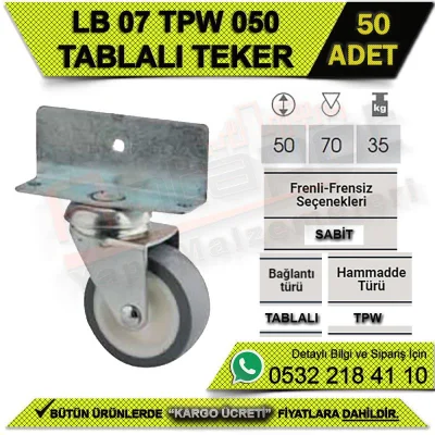 LB 07 TPW 050 TABLALI TEKER (50 ADET)