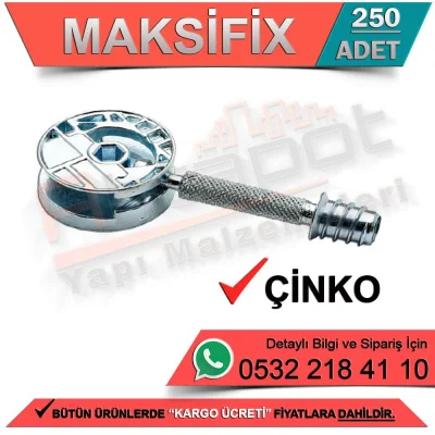 Maxifix 25 Mm Zinc (250 Pieces)