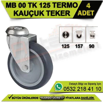 MB 00 TK 125 Termo Kauçuk Teker (4 ADET)