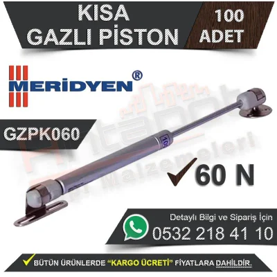 Meridyen Short Gas Piston Gzpk060 (100 Pieces)