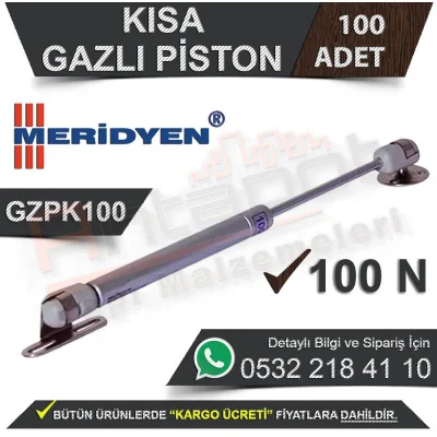 Meridyen Short Gas Piston Gzpk100 (100 Pieces)