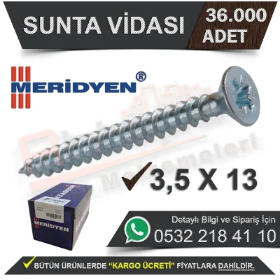 مسمار لوح خشب مريدين 3.5×13 (36.000 قطعة)